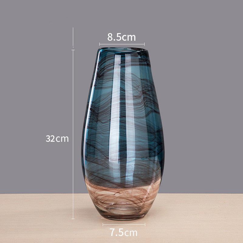 Creative Ink Transparent Glass Vase Living Room - Pacisia