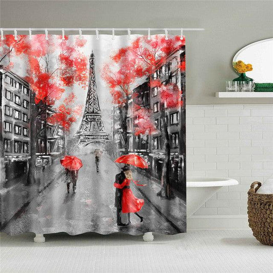 Creative Landscape Digital Printing Shower Curtain - Pacisia