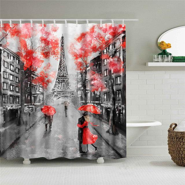 Creative Landscape Digital Printing Shower Curtain - Pacisia