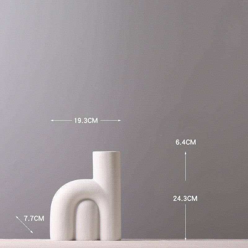 Creative Letter Flower Personality Decorative Ceramic Vase - Pacisia