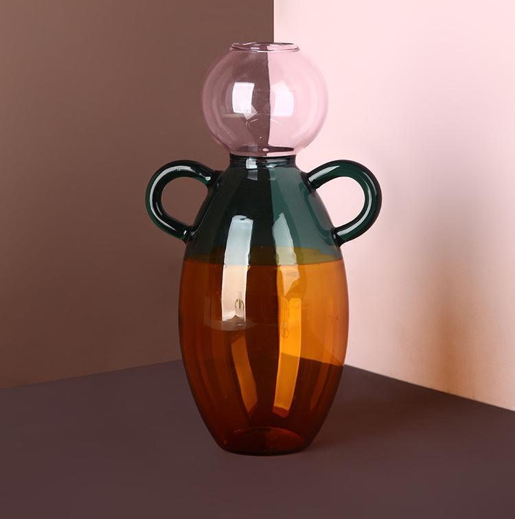 Creative Light Luxury Stained Glass Vase Decoration - Pacisia