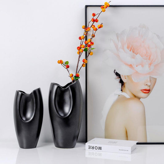 Creative Living Room Decoration Vase Modern Home Accessories Ceramic Crafts Ornaments - Pacisia