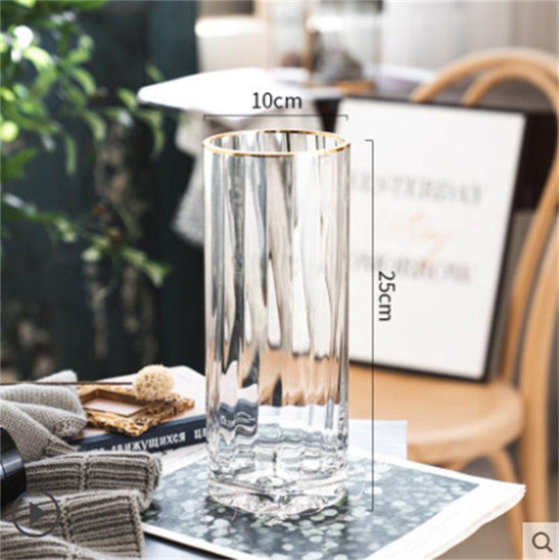 Creative Minimalist Transparent Glass Vase Ornaments - Pacisia