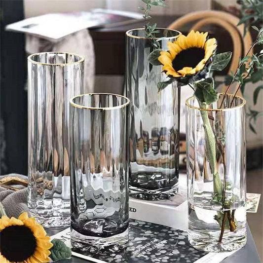 Creative Minimalist Transparent Glass Vase Ornaments - Pacisia