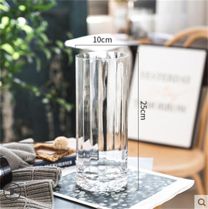 Creative Minimalist Transparent Glass Vase Ornaments - Pacisia