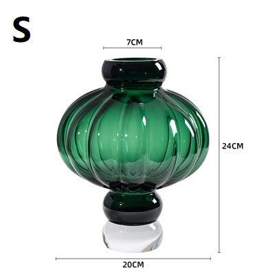 Creative New Lantern Glass Vase Living Room Dining Table Flower Arrangement - Pacisia