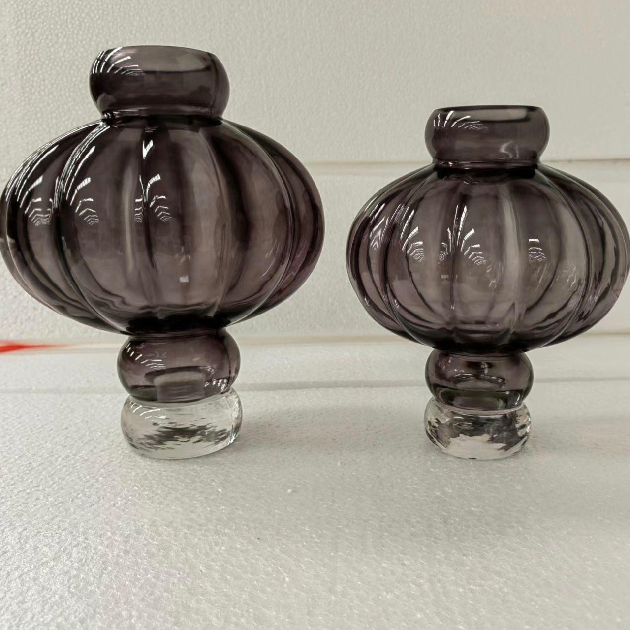 Creative New Lantern Glass Vase Living Room Dining Table Flower Arrangement - Pacisia