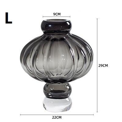Creative New Lantern Glass Vase Living Room Dining Table Flower Arrangement - Pacisia