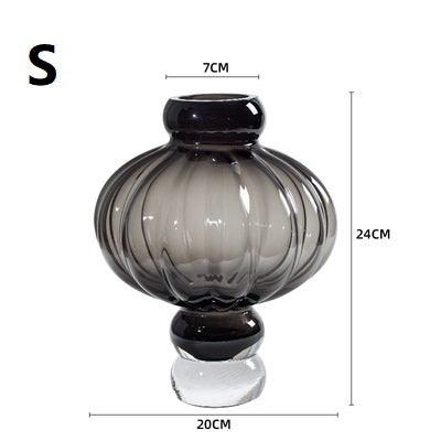 Creative New Lantern Glass Vase Living Room Dining Table Flower Arrangement - Pacisia