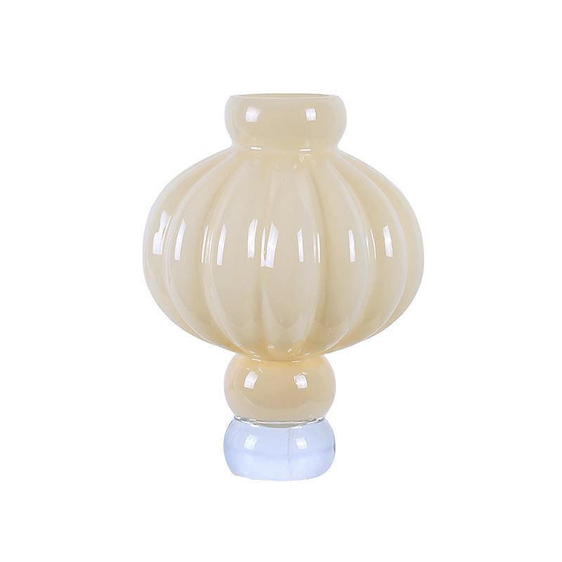 Creative New Lantern Glass Vase Living Room Dining Table Flower Arrangement - Pacisia