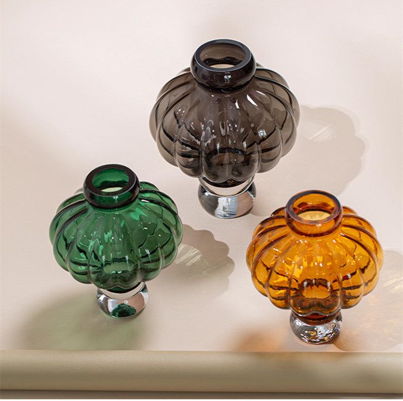 Creative New Lantern Glass Vase Living Room Dining Table Flower Arrangement - Pacisia