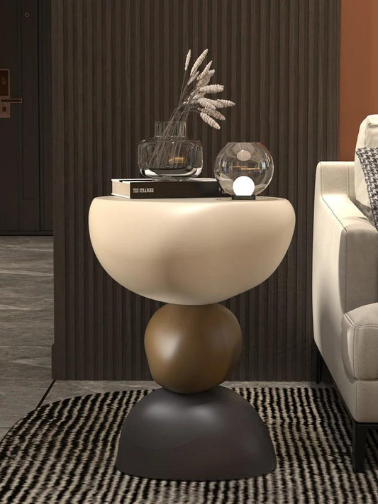 Creative Nordic small side table, minimalist modern small coffee table, corner table, high-end creamy home decoration furniture - Pacisia