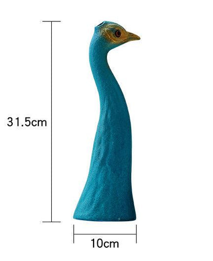 Creative Peacock Vase Home Accessories Living Room Room Housewarming - Pacisia