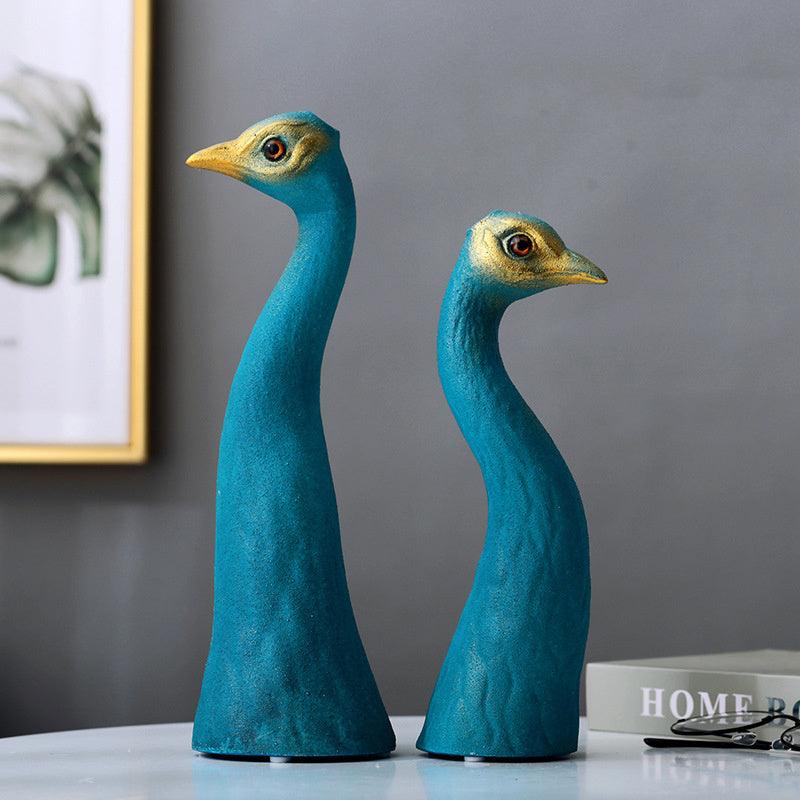 Creative Peacock Vase Home Accessories Living Room Room Housewarming - Pacisia