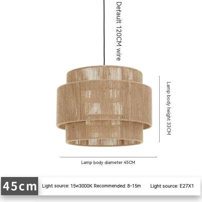 Creative Personality Bedroom Retro Hand-woven Chandelier - Pacisia