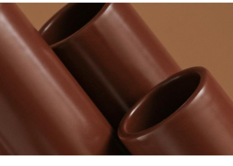 Creative Pipe Shape Porous Ceramic Vase - Pacisia