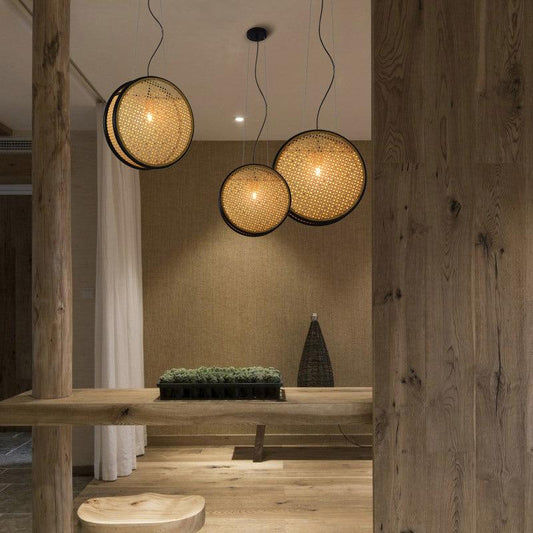 Creative Rattan Retro Lamps For Restaurant Chandelier - Pacisia