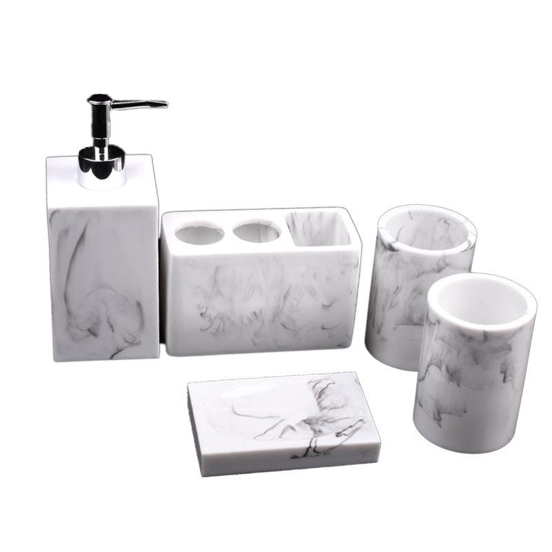 Creative Resin Five-piece Bathroom Set - Pacisia