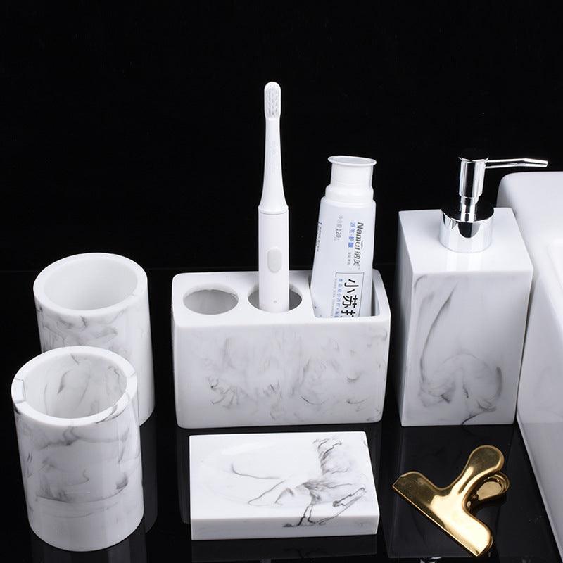Creative Resin Five-piece Bathroom Set - Pacisia
