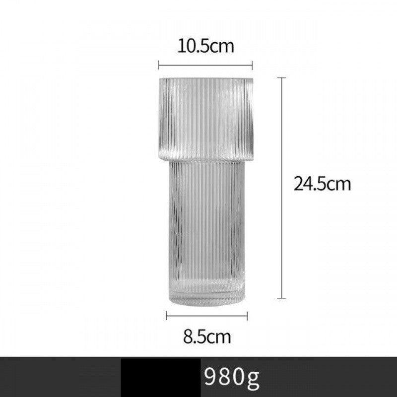 Creative Simple Transparent Glass Vase Water - Raising - Pacisia