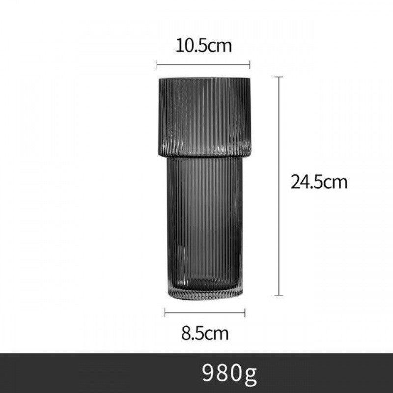 Creative Simple Transparent Glass Vase Water - Raising - Pacisia