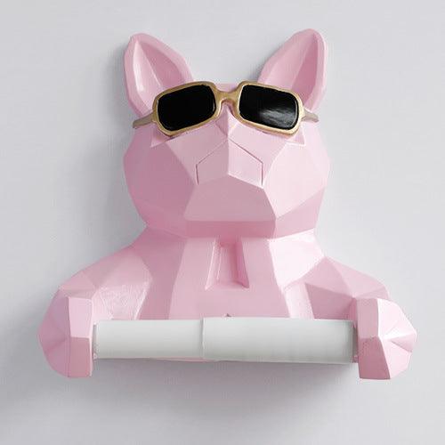 Creative Toilet Tissue Holder Free Punch Cartoon Roll Tube Cute Animal Wall-mounted Tissue Box - Pacisia