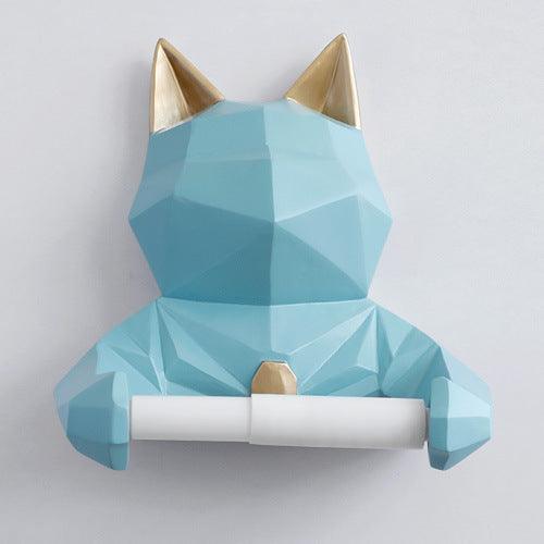 Creative Toilet Tissue Holder Free Punch Cartoon Roll Tube Cute Animal Wall-mounted Tissue Box - Pacisia