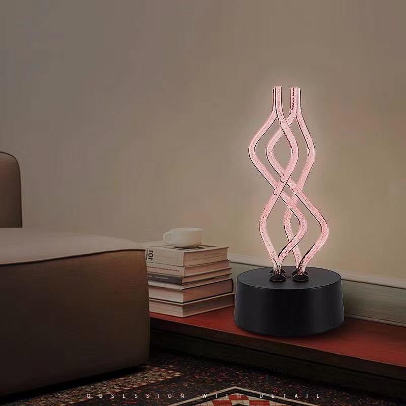 Creative USB Acrylic Table Lamp 7 Colors Change Atmosphere Night Lights Led Decoration Nightclub Lights Bedroom Decor - Pacisia