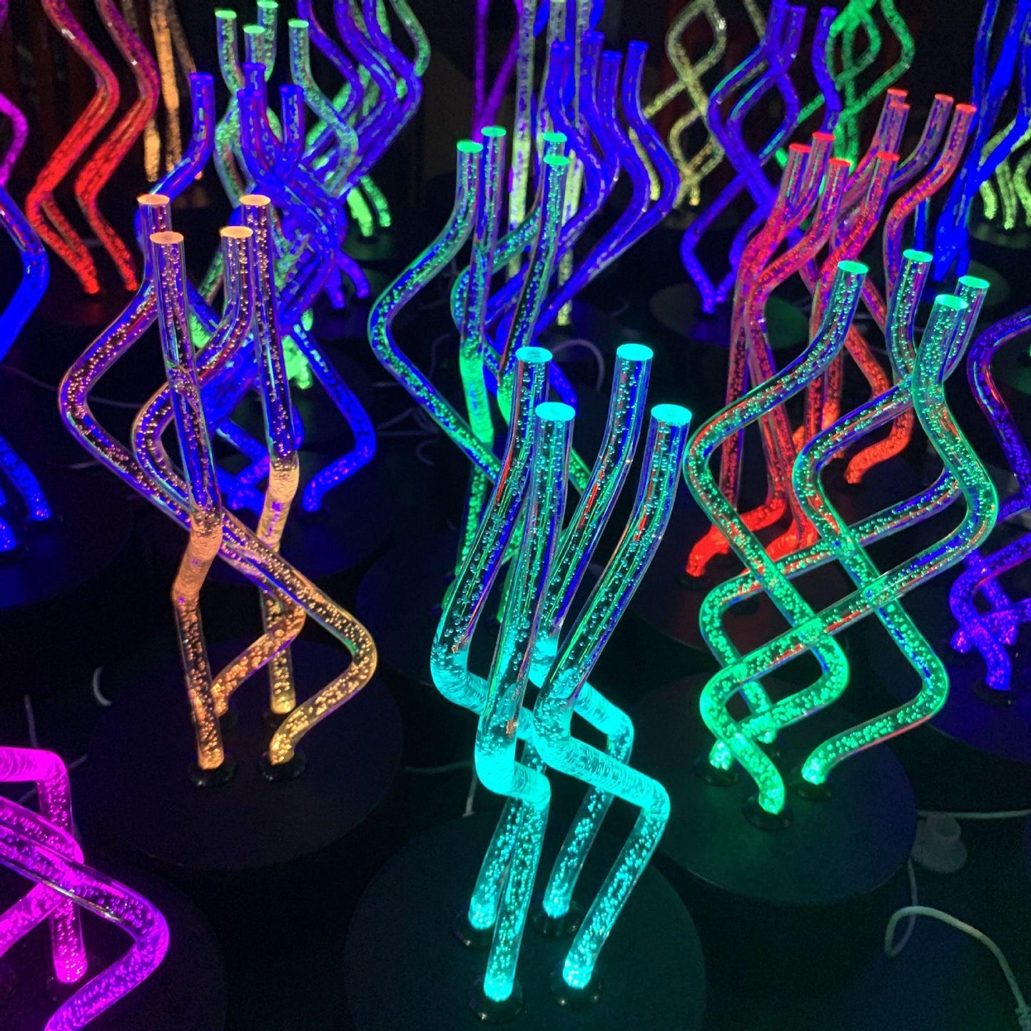 Creative USB Acrylic Table Lamp 7 Colors Change Atmosphere Night Lights Led Decoration Nightclub Lights Bedroom Decor - Pacisia