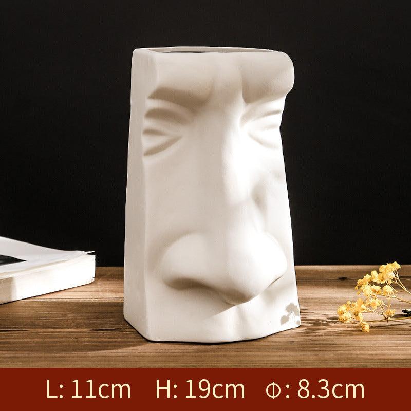 Creative White Ceramic Vase Decoration - Pacisia