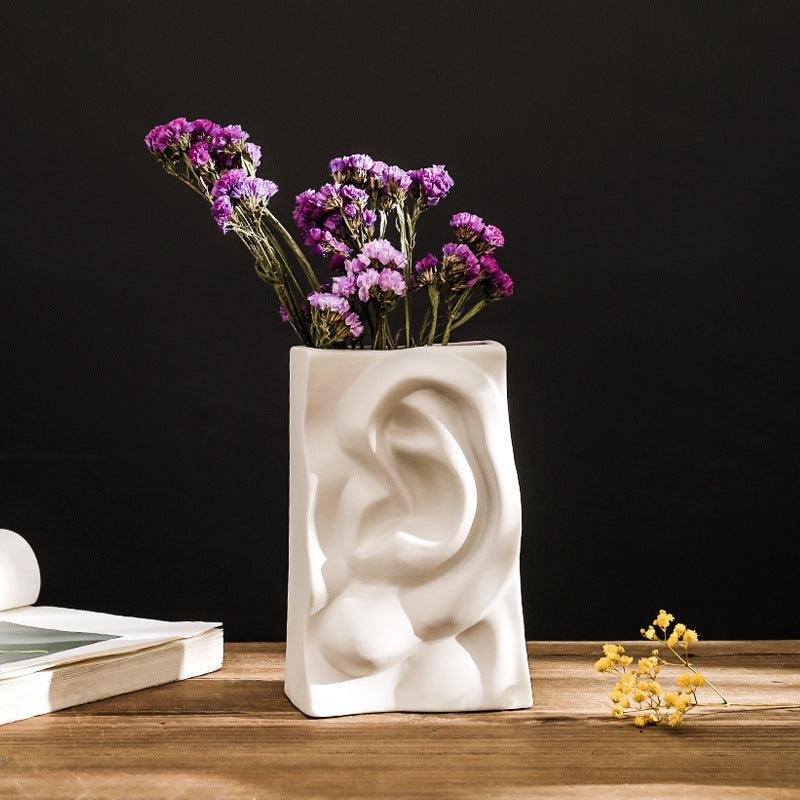 Creative White Ceramic Vase Decoration - Pacisia