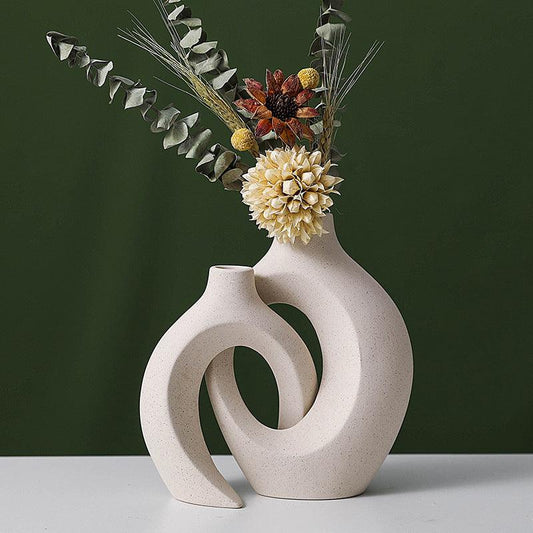 Creative White Pigment Burning Crafts Home Hydroponic Vase - Pacisia