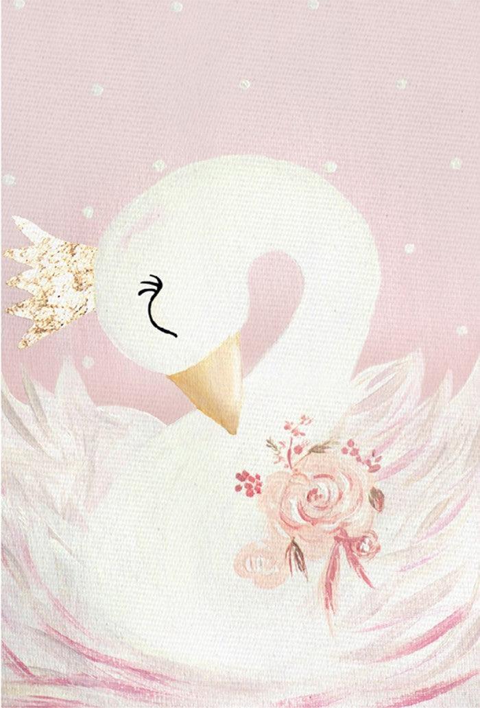 Crown Swan Canvas Art - Room Decoration Wall Prints - Pacisia