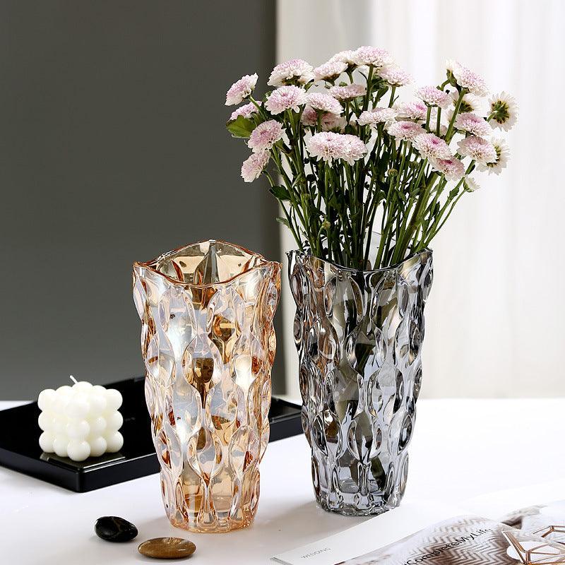 Crystal Glass Vase Flower Arrangement Decoration Ornaments - Pacisia