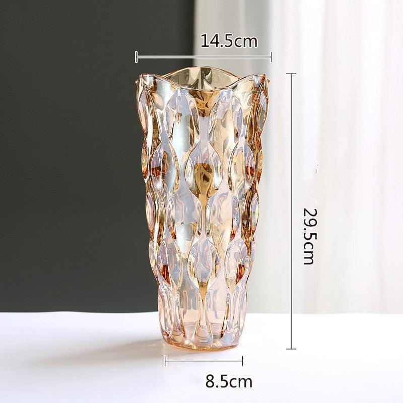 Crystal Glass Vase Flower Arrangement Decoration Ornaments - Pacisia