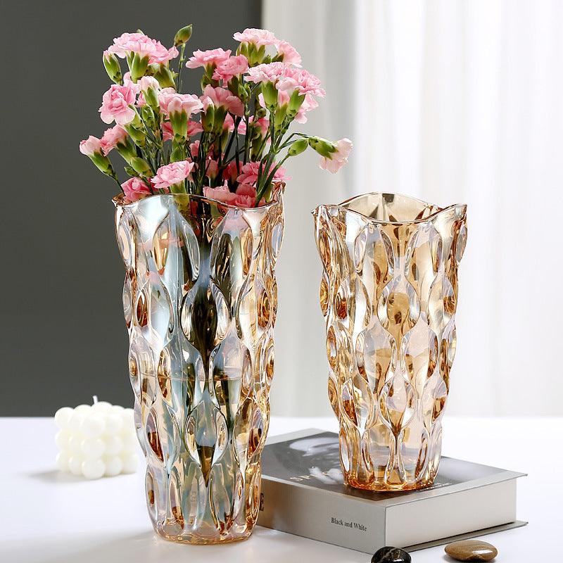Crystal Glass Vase Flower Arrangement Decoration Ornaments - Pacisia