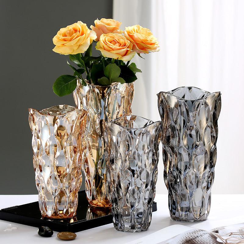 Crystal Glass Vase Flower Arrangement Decoration Ornaments - Pacisia