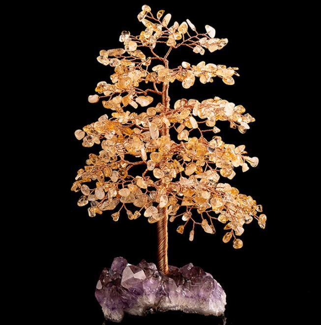Crystal Zhaocai Tree Pure Handmade Craft Gift Home Decoration - Pacisia