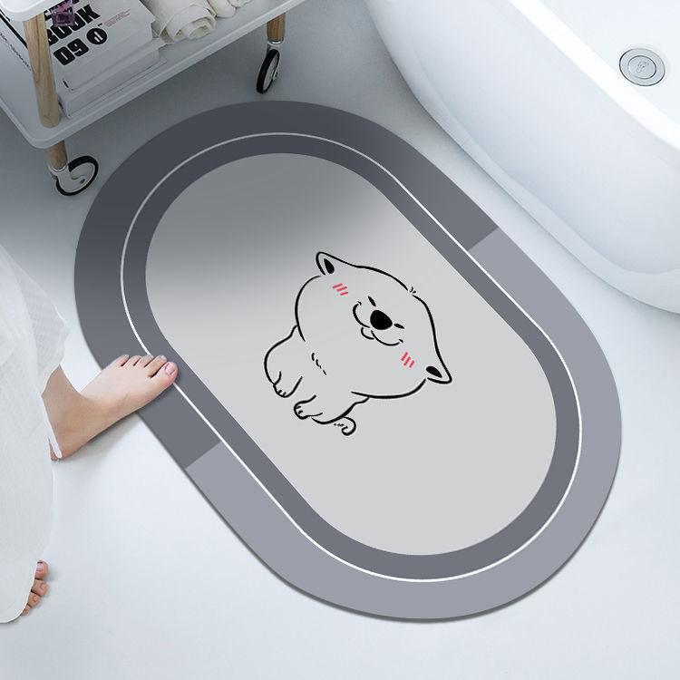 Cushion Cushion Bathroom Sliding Door Floor Bathroom Foot Mat - Pacisia