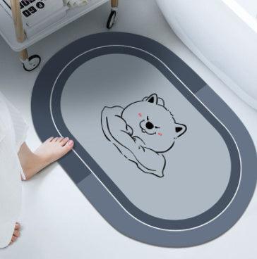 Cushion Cushion Bathroom Sliding Door Floor Bathroom Foot Mat - Pacisia