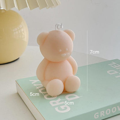 Cute Birthday Bear Candle Ornament - Handmade Aromatherapy Candle - Pacisia