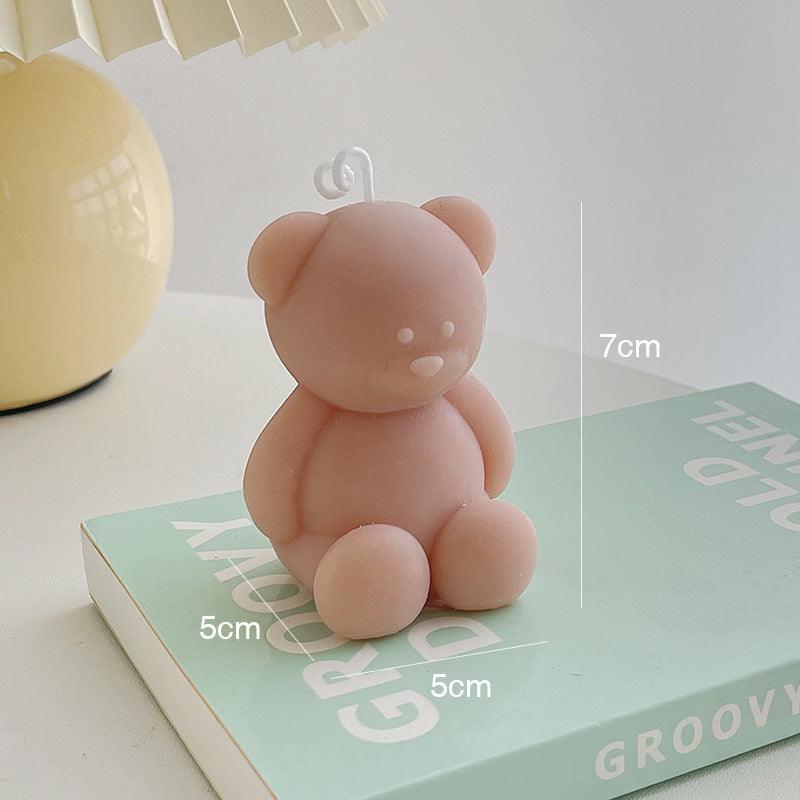 Cute Birthday Bear Candle Ornament - Handmade Aromatherapy Candle - Pacisia