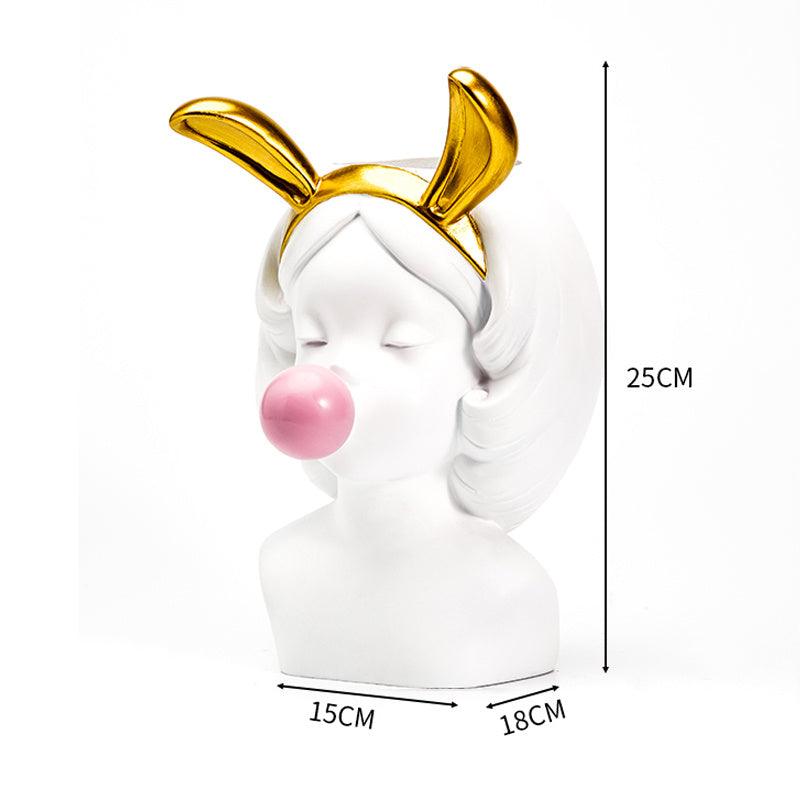 Cute girl makeup tube vase - Pacisia