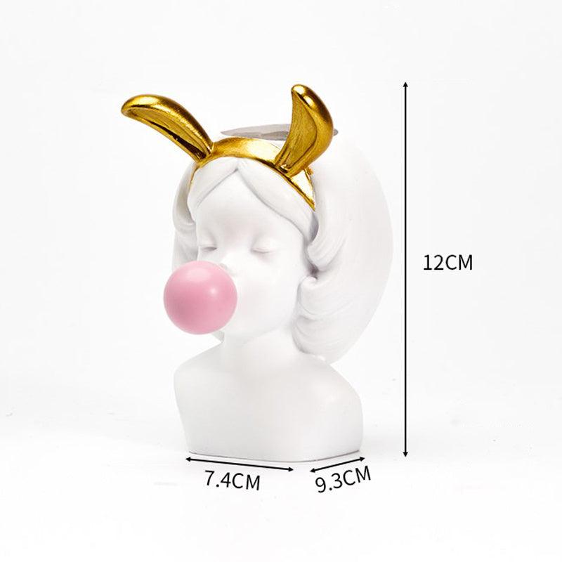 Cute girl makeup tube vase - Pacisia