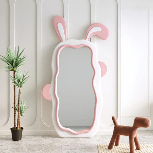 Cute Girls Decorative Mirrors Standing Large Length Floor Decorative Mirrors Long Glass Espejo Adhesivo Pared Room Aesthetic - Pacisia