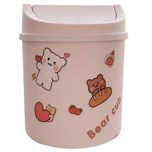 Cute Girly Heart Mini Rubbish Bin - Pacisia