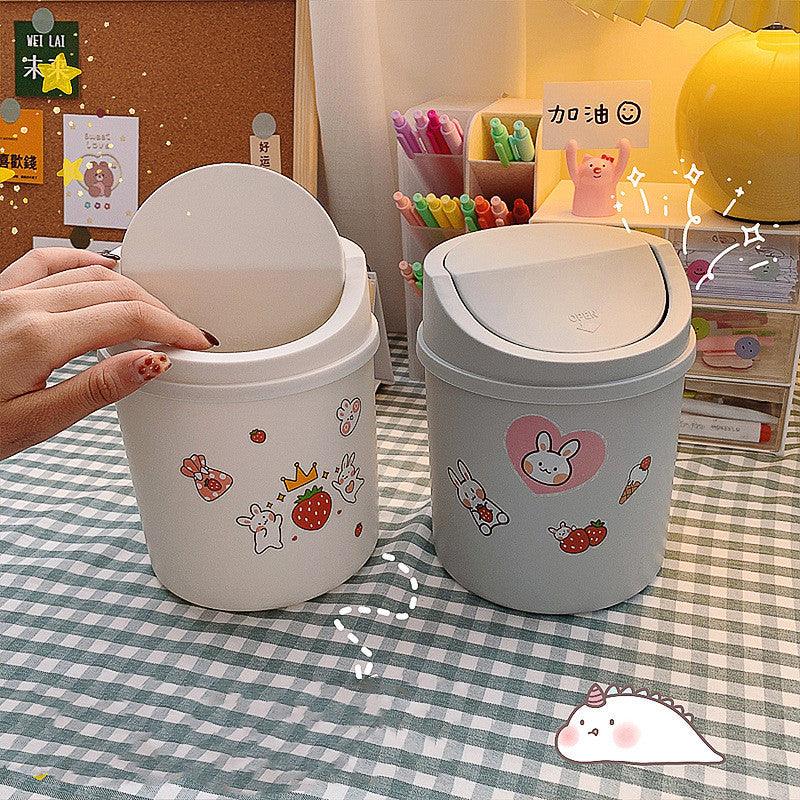 Cute Girly Heart Mini Rubbish Bin - Pacisia