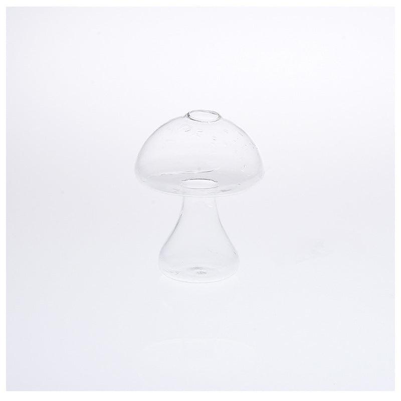 Cute Mushroom Shaped Glass Vase Hydroponic Plant Flower Pot - Pacisia