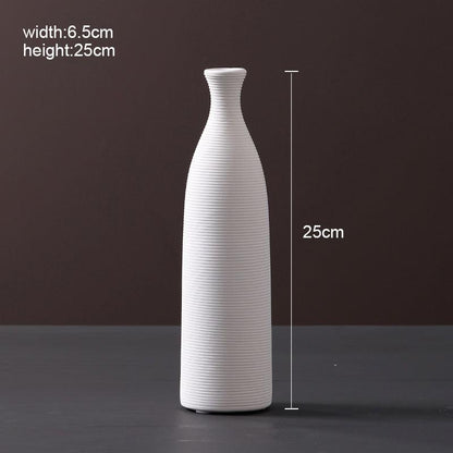 Vase Decoration Home Nordic Scandinavian Style Ceramic Vase Decorative Vases Modern Living Room Decoration Modern Home Decor - Pacisia