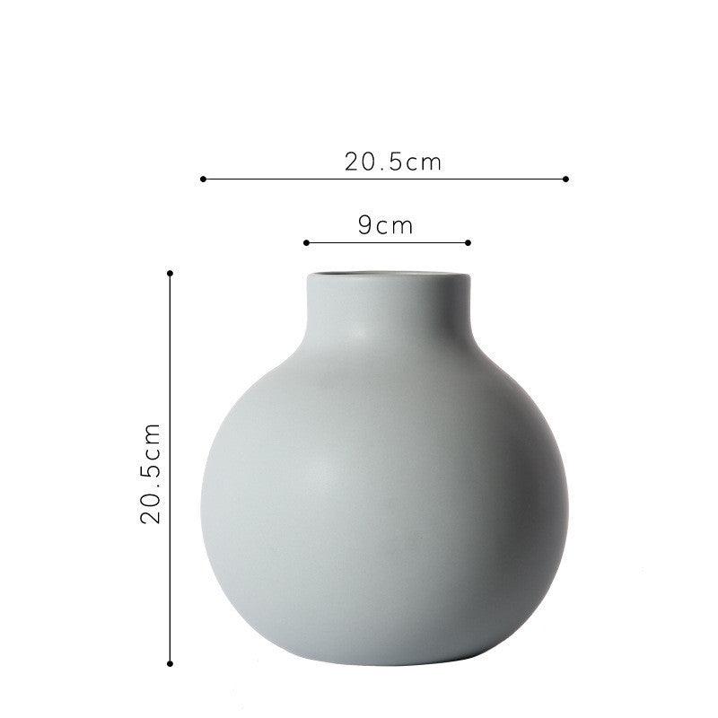 Modern Vase Decoration Living Room Flower Arrangement Ceramic Creative Simple Decoration - Pacisia